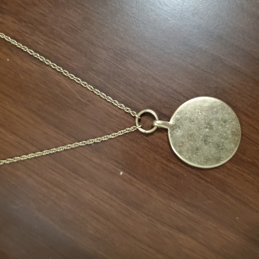 Brass Pendant Necklace